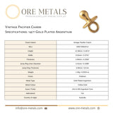 14ct Gold Plated - Vintage Pacifier Charm