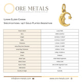 14ct Gold Plated - Lunar Elder Charm