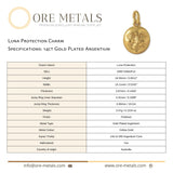 14ct Gold Plated - Luna Protection Charm
