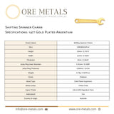 14ct Gold Plated - Shifting Spanner Charm