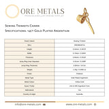 14ct Gold Plated - Sewing Trinkets Charm