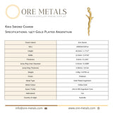 14ct Gold Plated - Kris Sword Charm
