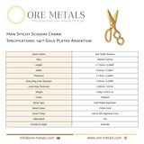 14ct Gold Plated - Hair Stylist Scissors Charm