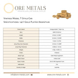 14ct Gold Plated - Vintage Model T Style Car Charm