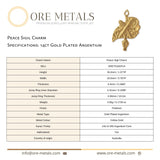 14ct Gold Plated - Peace Sigil Charm