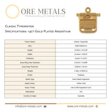 14ct Gold Plated - Classic Typewriter Charm