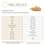 14ct Gold Plated - Powerboat Charm