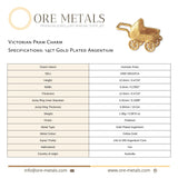 14ct Gold Plated - Victorian Pram Charm