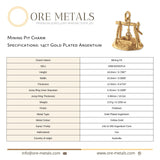14ct Gold Plated - Mining Pit Charm