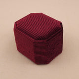 Maroon - Double Ring Box