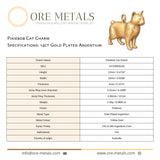 14ct Gold Plated - Pixiebob Cat Charm
