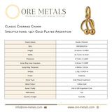 14ct Gold Plated - Classic Cherries Charm