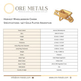 14ct Gold Plated - Harvest Wheelbarrow Charm