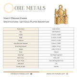 14ct Gold Plated - Vanity Dresser Charm