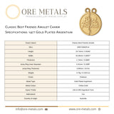 14ct Gold Plated - Classic Best Friends Amulet Charm