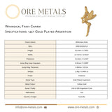 14ct Gold Plated - Whimsical Fairy Charm
