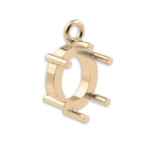 18ct Yellow Gold - Oval Prong Setting