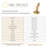 14ct Gold Plated - Flamenco Dancer Charm