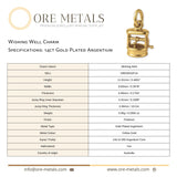 14ct Gold Plated - Wishing Well Charm