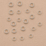 9ct White Gold - Round Closed Jump Rings