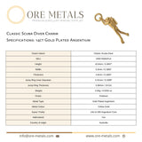 14ct Gold Plated - Classic Scuba Diver Charm