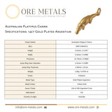 14ct Gold Plated - Australian Platypus Charm