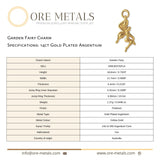 14ct Gold Plated - Garden Fairy Charm