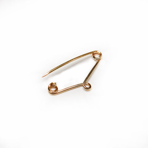 18ct Yellow Gold - Safety Pin