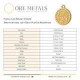 14ct Gold Plated - Finally 20 Amulet Charm