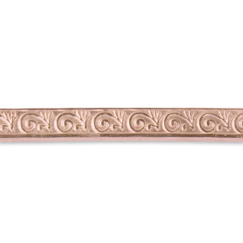 9-karätiges Roségold – Muster „C“ – geprägter Streifen