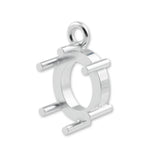 925 Sterling Silver - Oval Prong Setting