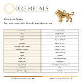 14ct Gold Plated - Pride Lion Charm