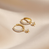 9ct Yellow Gold | 0.02ct GH/SI - Bethlehem Star Diamond Charm