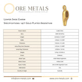 14ct Gold Plated - Loafer Shoe Charm