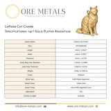 14ct Gold Plated - LaPerm Cat Charm