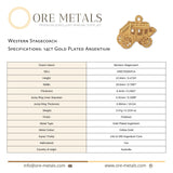 14ct Gold Plated - Western Stagecoach Charm