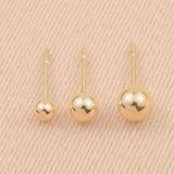 9ct Yellow Gold - Ball Stud Earrings