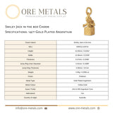 14ct Gold Plated - Smiley Jack in the Box Charm