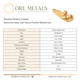14ct Gold Plated - Arabian Sandal Charm