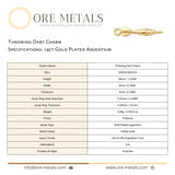 14ct Gold Plated - Throwing Dart Charm