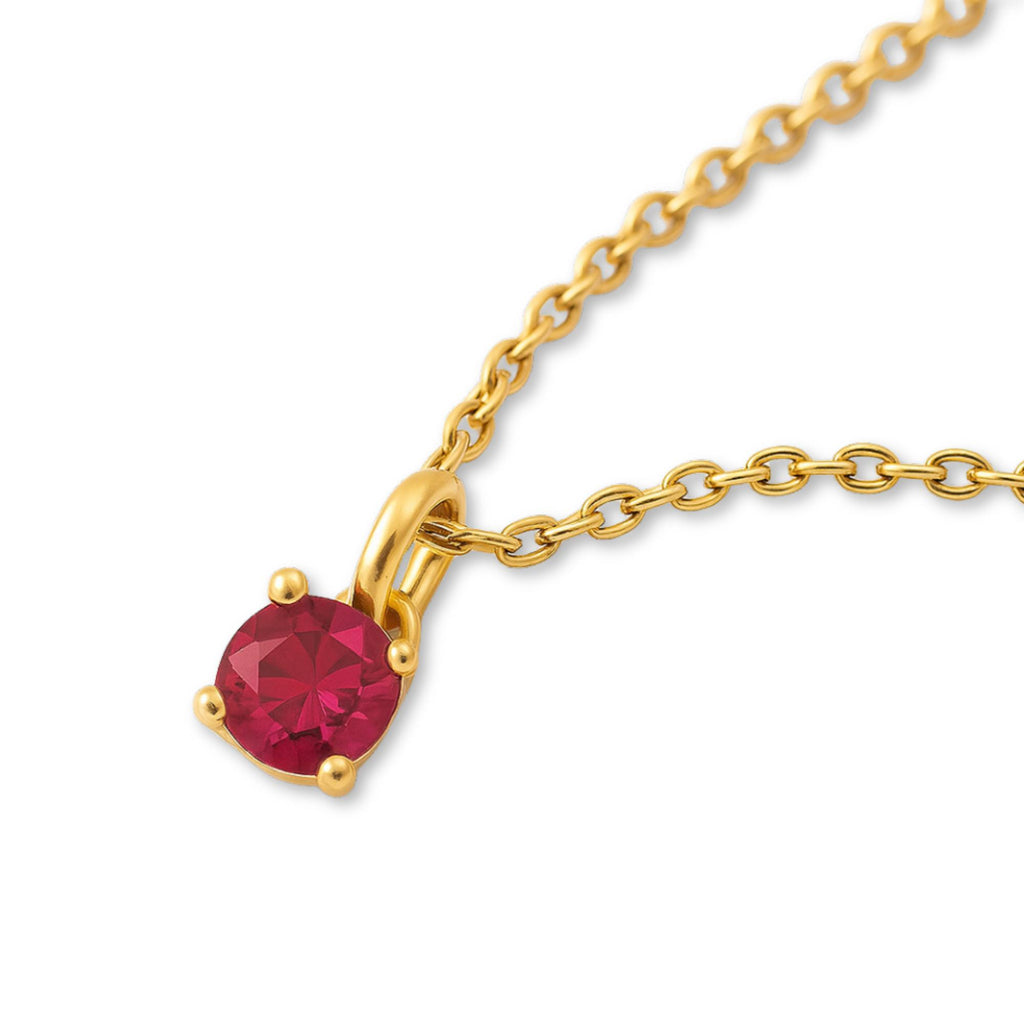 9ct Yellow Gold | Pink Tourmaline - October Birthstone Bracelet