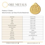 14ct Gold Plated - Formula 1 Charm