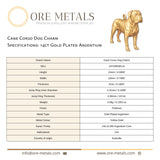 14ct Gold Plated - Cane Corso Dog Charm