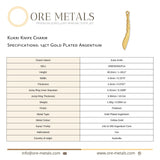 14ct Gold Plated - Kukri Knife Charm