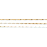 9ct Yellow Gold - Singapore Twist - Chain Extender