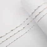 925 Sterling Silver - Singapore Twist - Chain Roll