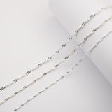 925 Sterling Silver - Singapore Twist - Necklace Chain