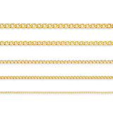 9ct Yellow Gold - New York Curb - Necklace Chain