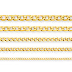 18ct Yellow Gold - New York Curb - Necklace Chain