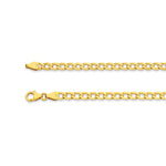 9ct Yellow Gold - New York Curb - Necklace Chain